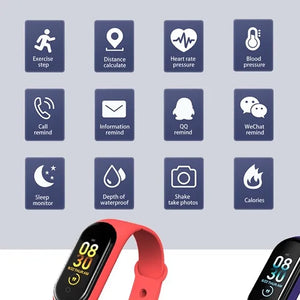 M4 Smart Band – Waterproof Fitness Tracker