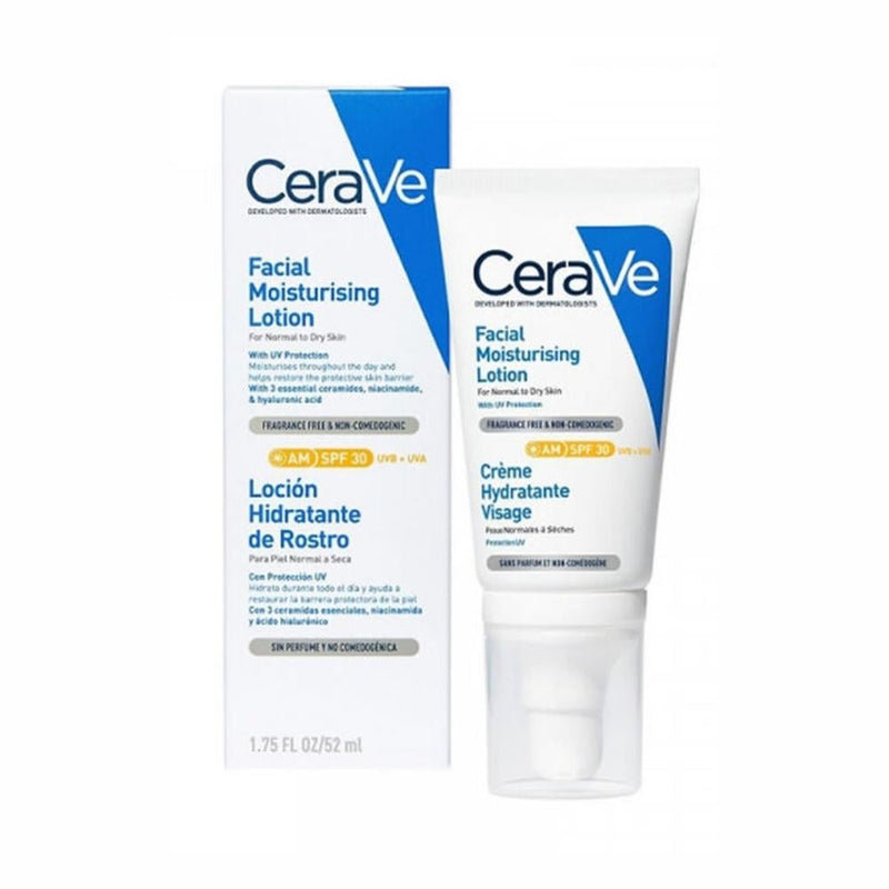 CeraVe Moisturizing Facial Lotion with SPF 30, Ceramides & Niacinamide, 52ml