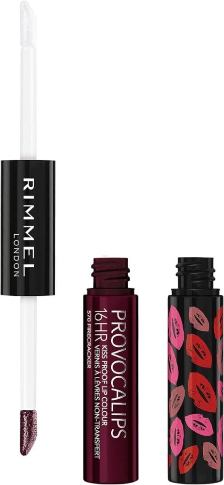 Liquid Lipstick 16Hr Kissproof Long-Lasting Firecracker Rimmel 570