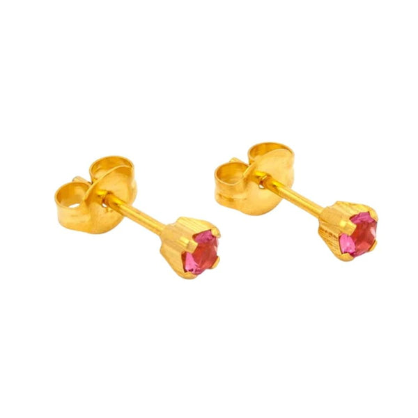 Studex Medical Earrings Zircon Stud Gold Plated Nickel-Free S790