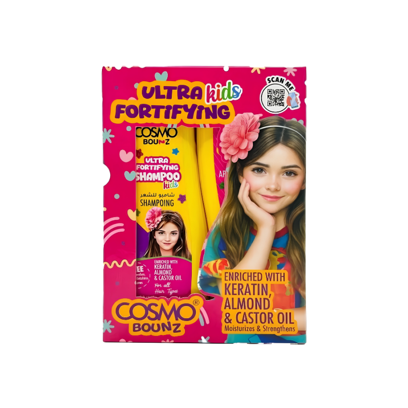 Shampoo and Conditioner Set for Kids Fortifying All Hair Types Cosmo Bounce 2x40