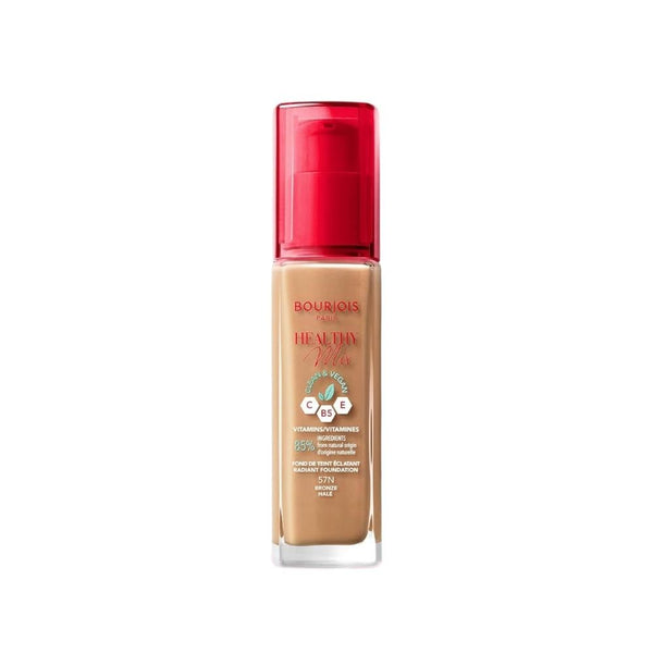 Bourjois Healthy Mix Foundation, Medium Coverage, Vitamin C, 57N Bronze