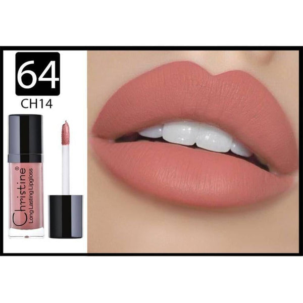 Christine Matte Liquid Lipstick W64 Long-Lasting Velvet Finish