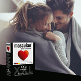 Masculan Type 5 XXL Condoms Extra Large Pre-Lubricated German Quality 3pcs