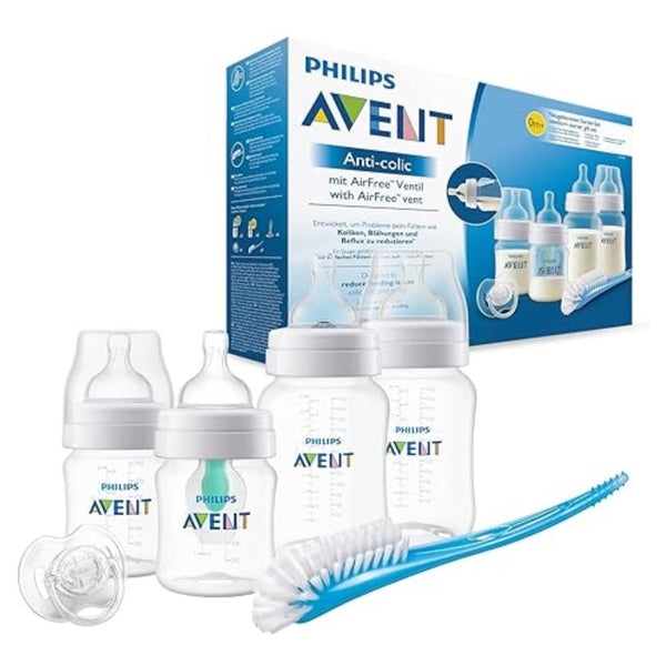 Philips Avent Anti-Colic Baby Bottle Set, Newborn, Air-Free Nipple