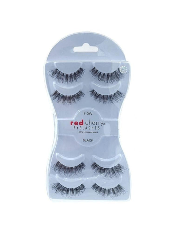 False Eyelashes Kit Natural Look DW Red Cherry 1 Pair