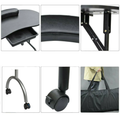 Salon System Portable Manicure Table with Arm Rest & Drawer - Black