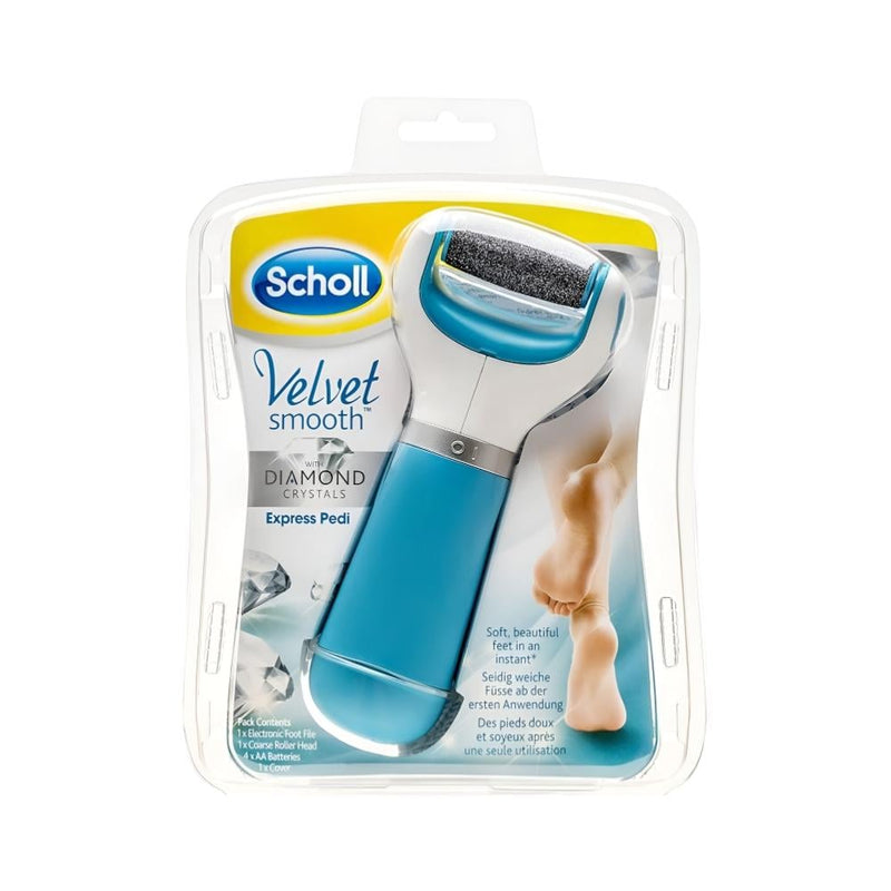 Scholl Velvet Smooth Electronic Foot File with Diamond Crystal Head