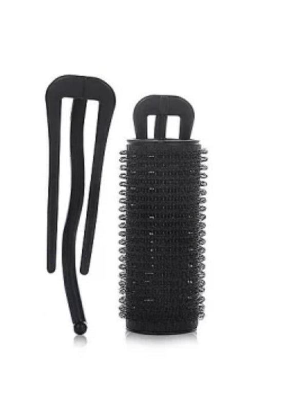 Salon System Hair Rollers with Clip - 5 Piece Black