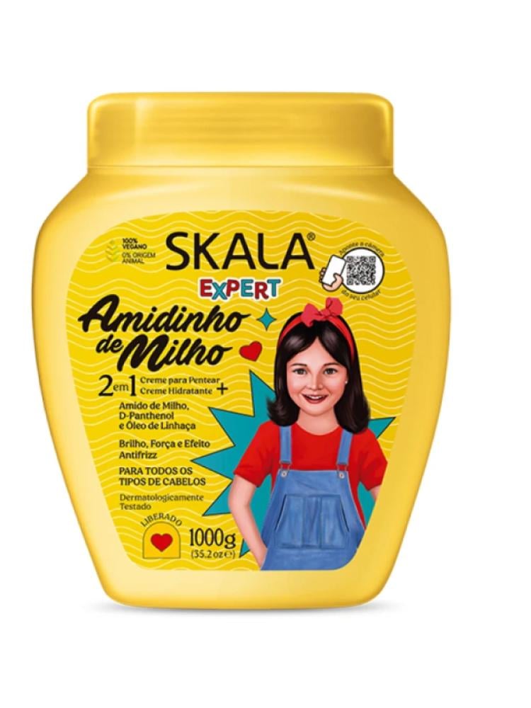 Skala Kids Hair Cream with Corn Starch, Shea Butter & Coconut Oil - 1000g