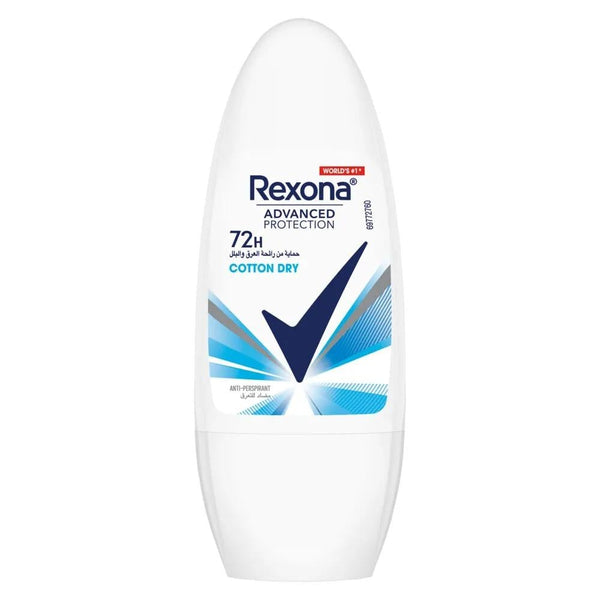 Roll On Deodorant Cotton Sensitive Skin Protection Rexona 50ml