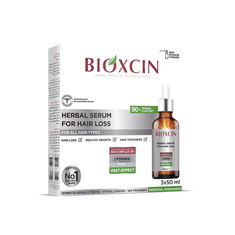 Hair Serum Herbal Regrowth Intense Care Bioxcin 3 x 50ml