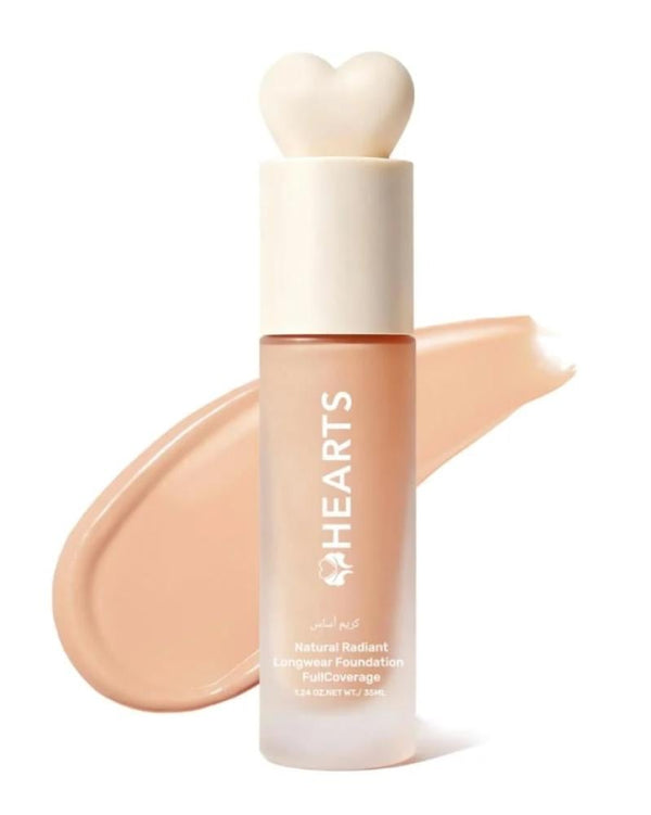 Long Wear Foundation For Combination Skin Medium Natural Hearts 30ml