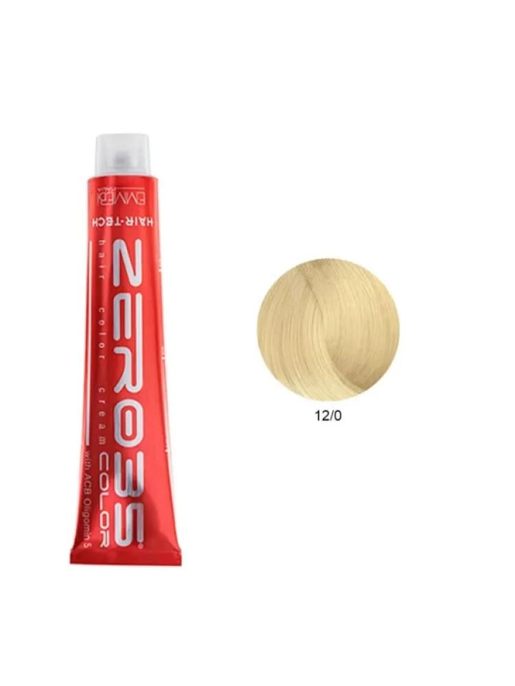 Zero 35 Italian Hair Dye Cream - 12/0 Natural Very Light Blonde - Gray Coverage