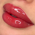 Revolution Pout Bomb Plumping Lip Gloss, Vitamin E, High Shine, Cherry Sheer Red