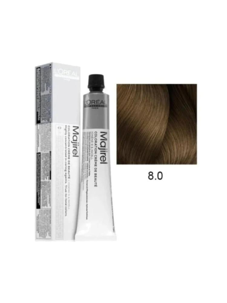 L'Oréal Professionnel Majirel Hair Color - 8.0 Light Blonde - 60ml