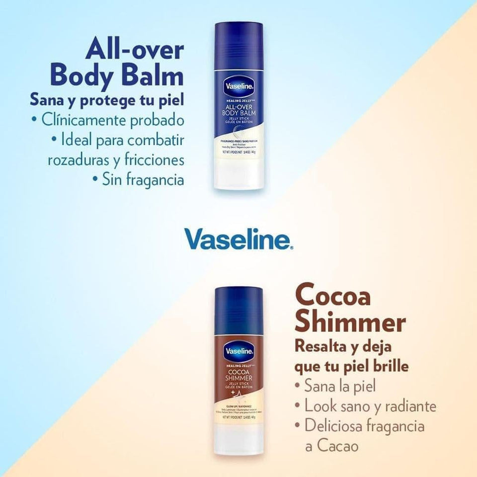 Vaseline All Over Stick Moisturizing Balm Fragrance-Free for Dry Skin 40g