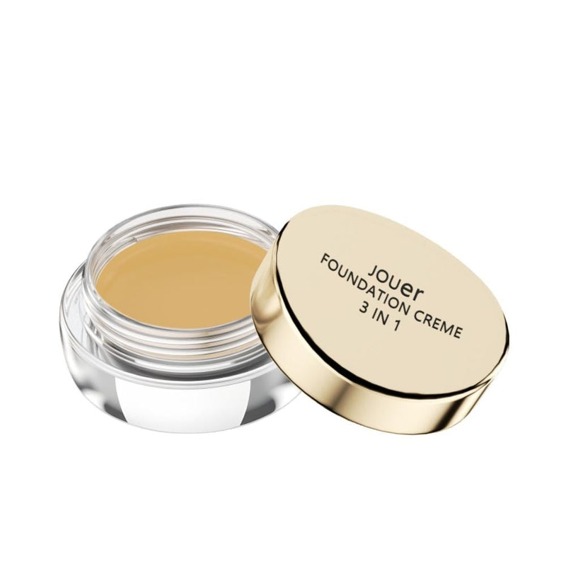 Jouer 3-in-1 Foundation Cream, 62 Sun Beige, Long-Lasting, Oil-Free