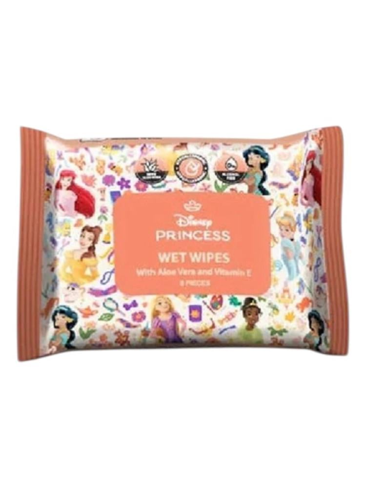 Fab Lab Princess Baby Wipes with Aloe Vera & Vitamin E - 8 Packs of 8 Wipes