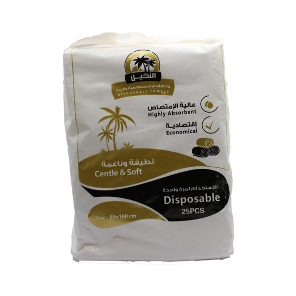 Soft & Gentle Disposable Towels 25 Count Palm Personal Care