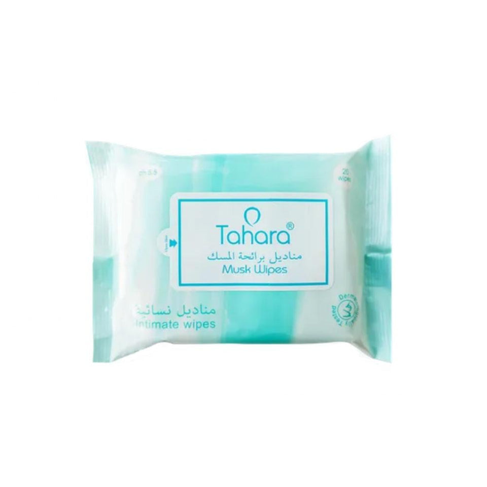 Tahara Musk Feminine Cleansing Wipes Gentle Formula for Sensitive Skin 20 wipes