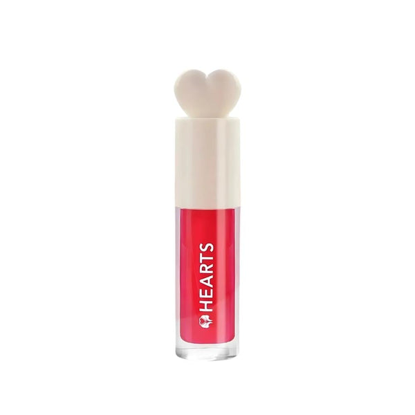 Hearts Lip Gloss 002 Cherry Plump Shea Butter Vitamin E Moisturizing