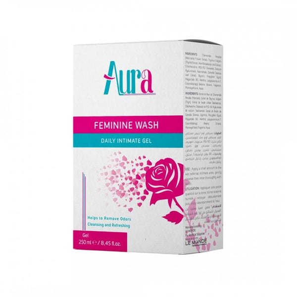 Feminine Intimate Wash Gentle Daily Hygiene Balance Aura 250ml