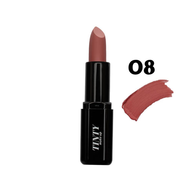 Tinty Matte Lipstick No. 08, Long Lasting Waterproof, 3.8g