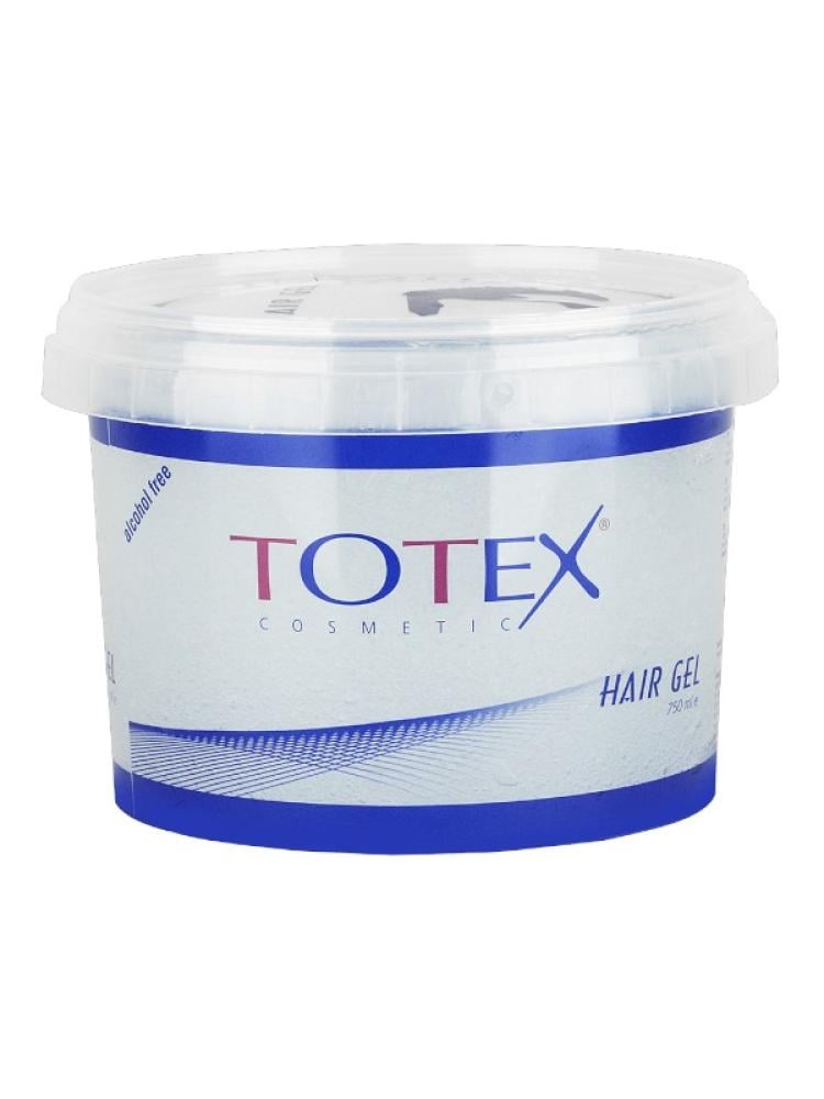 Totex Hair Gel - Extra Strong Hold, Wet Look, Alcohol-Free, 750 ml
