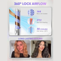 Sheglam 2-in-1 Ceramic Hair Styler Straightener and Curler