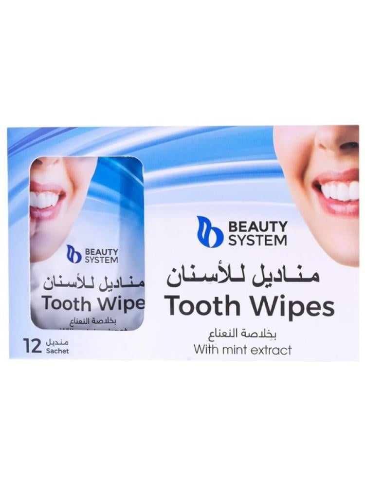 Beauty System Mint Toothpaste Tissues - 12 Tissues