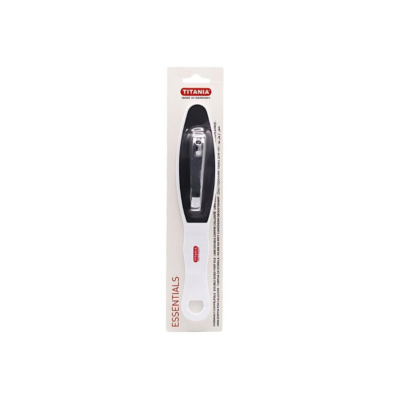 Titania Foot File and Nail Clipper Set Double-Sided Ergonomic