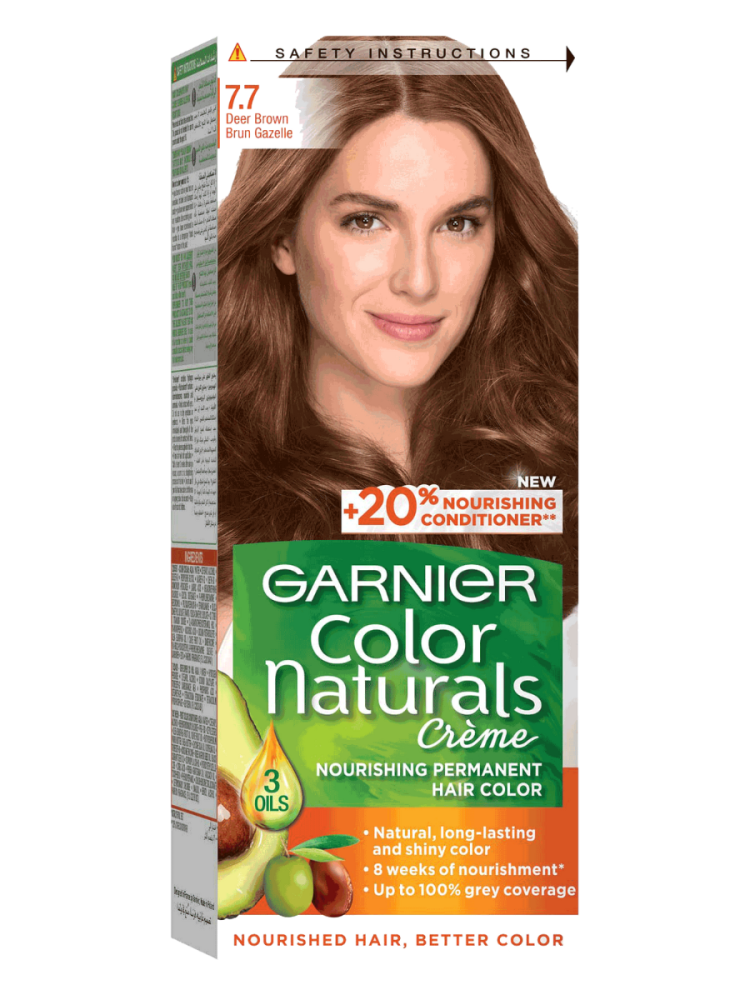 Light Brown Hair Color Deer Brown 7.7 Garnier 100ml