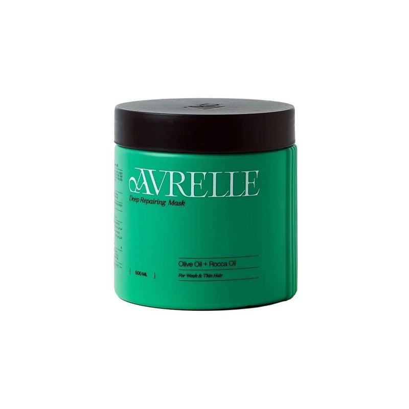 Avrelle Olive Oil and Watercress Oil Hair Mask, 500ml, For Damaged and Dry Hair
