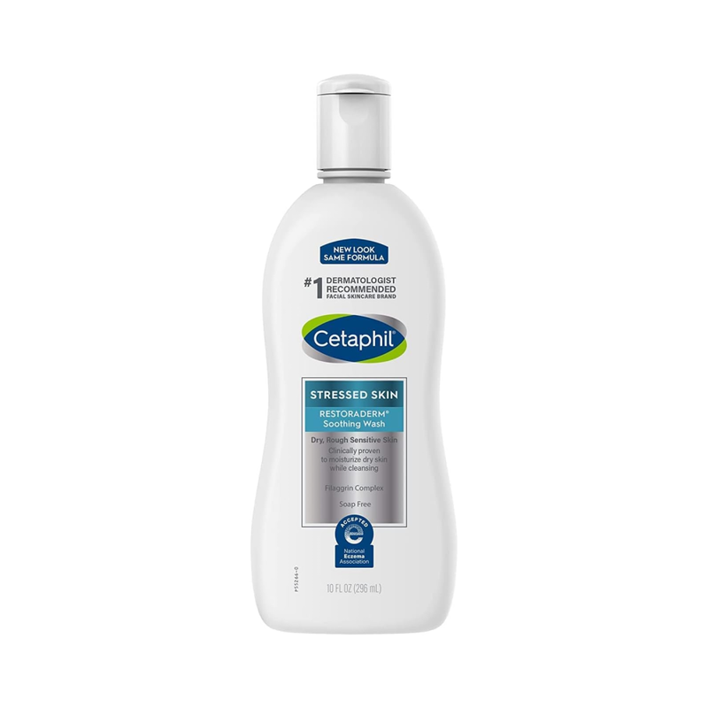 Cetaphil Soothing Creamy Body Wash, Fragrance-Free for Dry, Itchy Skin, 296ml
