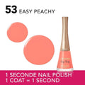 Shop Nail Polish 1 Seconde Easy Peachy 53 Quick-Dry Bourjois 9ml