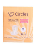 Cotton Sanitary Pads Large With Wings Organic Circles 16 Pads