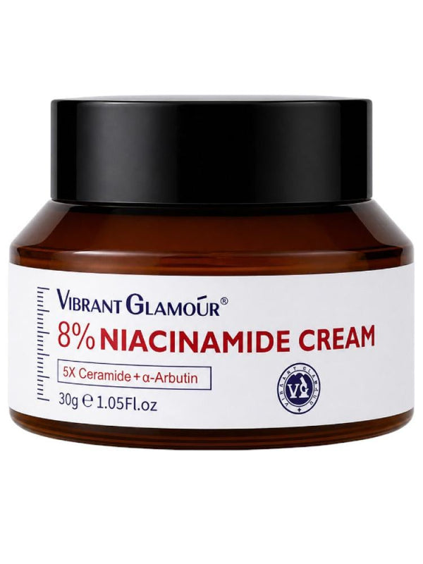 Face Cream Brightening 8% Niacinamide Dark Spots Vibrant Glamour 30g
