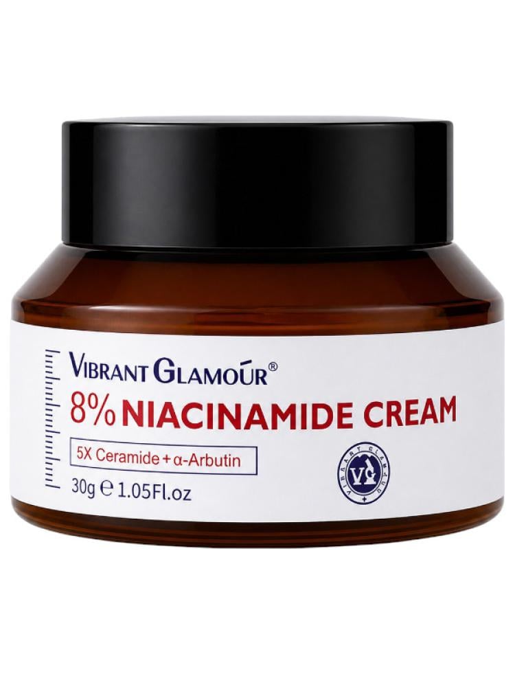 Face Cream Brightening 8% Niacinamide Dark Spots Vibrant Glamour 30g