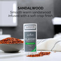Zion Health CLAYDRY Bold Men Vegan Deodorant Sandalwood - 80g
