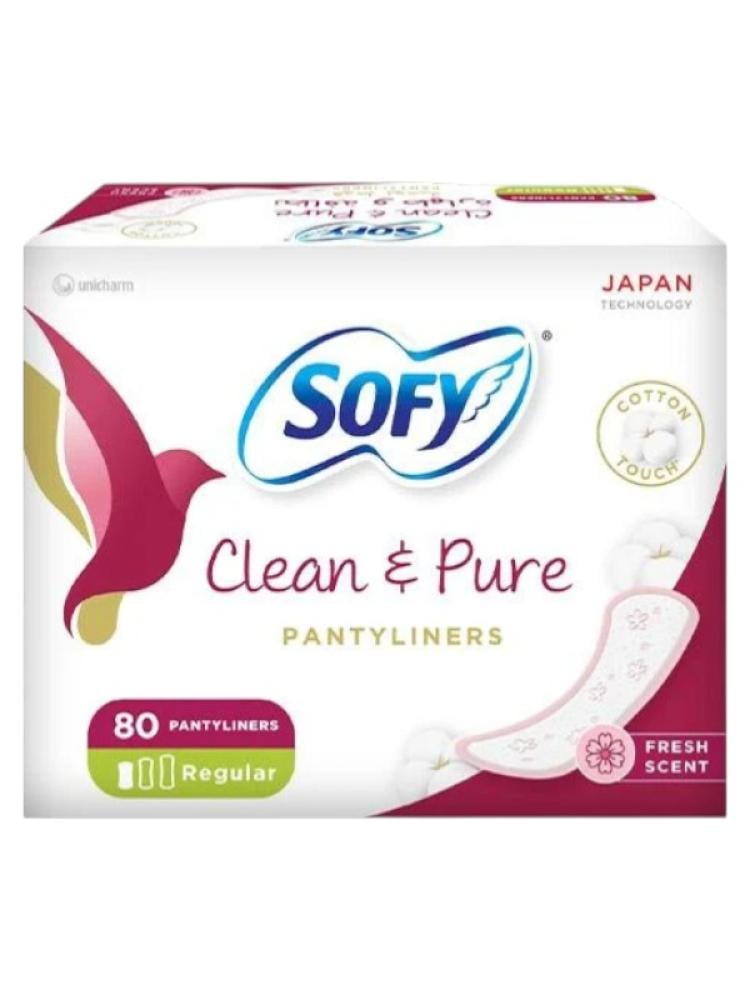Sophie Sofy Daily Fresh Panty Liners - Regular Size, 80 Count