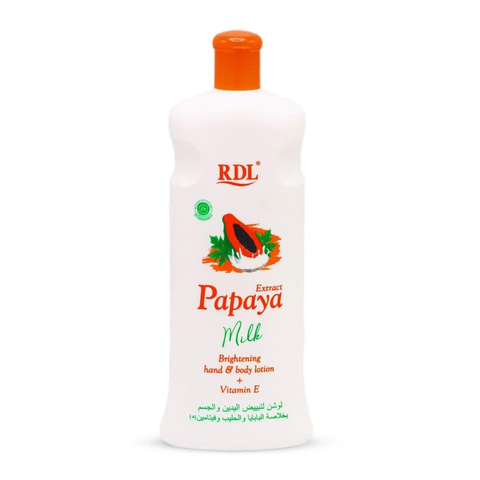 RDL Brightening Hand & Body Lotion with Papaya & Milk for Radiant Skin 600ml