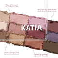 Buy Eyeshadow Palette Online 12 Colors Matte Shimmer Katia Glamour 27.6g
