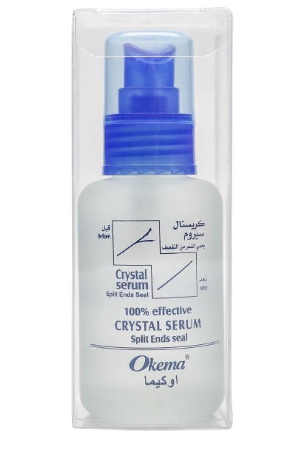 Hair Serum For Split Ends Nourishing Crystal Formula Okema