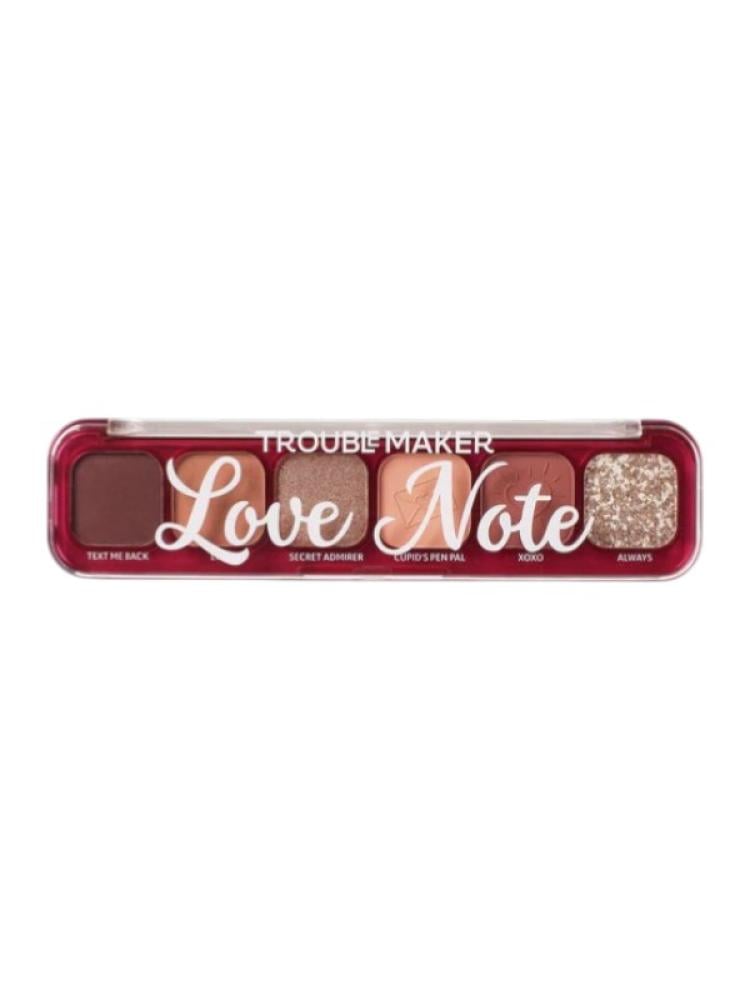 Trouble Maker Eyeshadow Palette - Love Note | Blendable Mattes & Shimmers, 7.2g