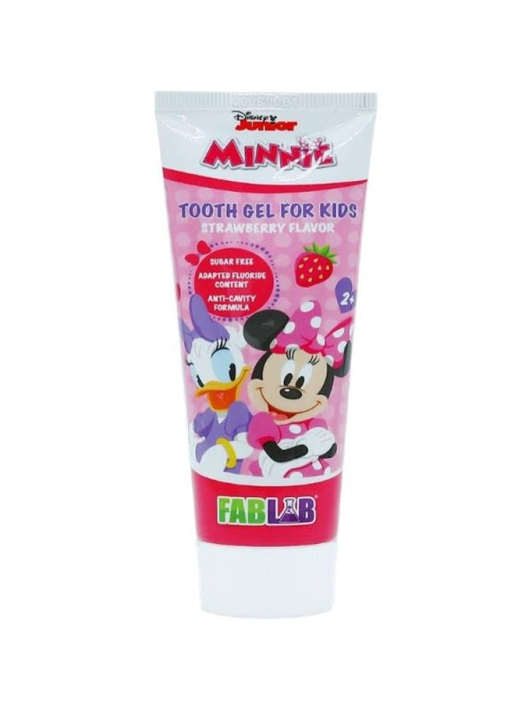 Fab Lab Minnie Mouse Strawberry Fluoride Toothpaste for Kids Anti-Cavity 75ml