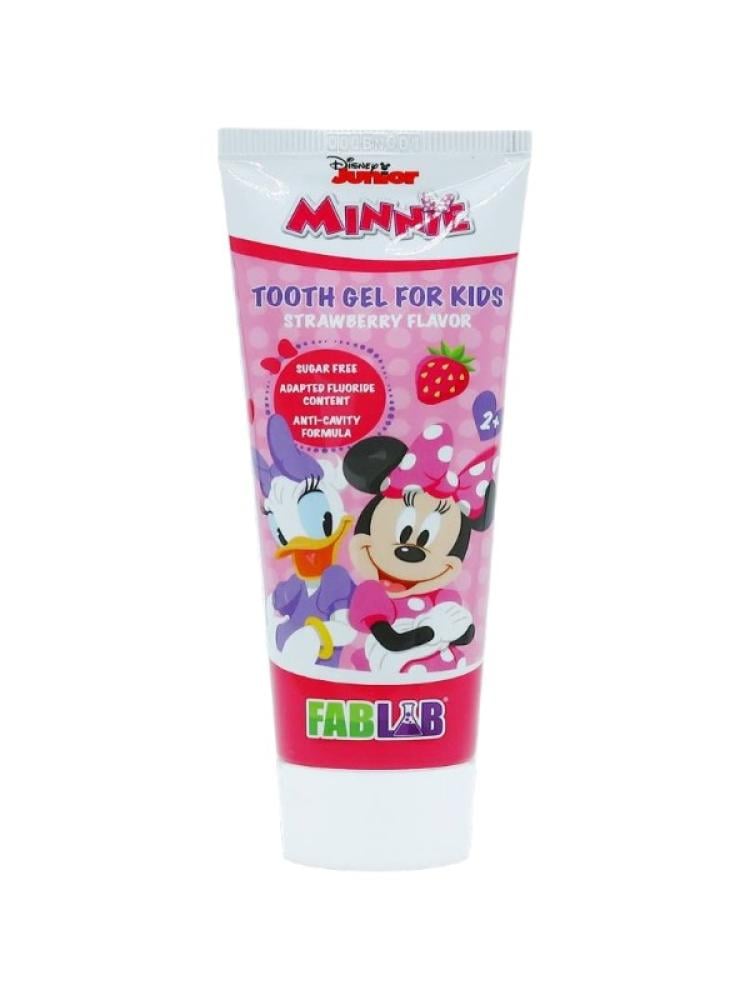 Fab Lab Minnie Mouse Strawberry Fluoride Toothpaste for Kids Anti-Cavity 75ml