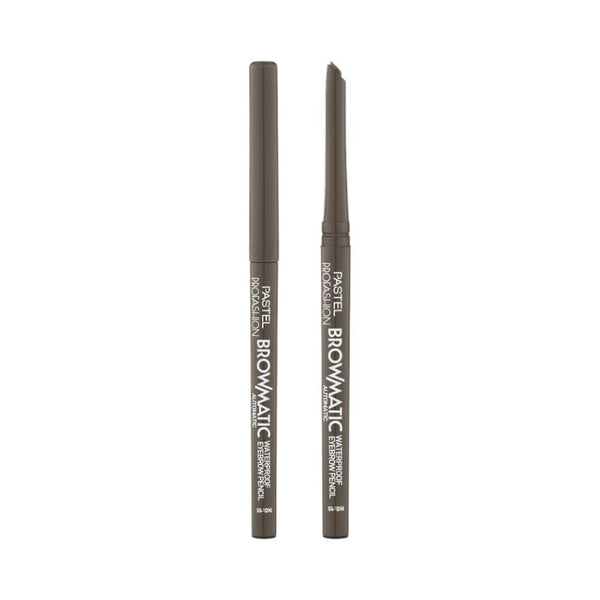Buy Waterproof Eyebrow Pencil Slanted Tip Long-Lasting 15 Deep Brown Pastel