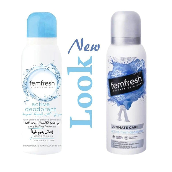 Intimate Deodorant Spray for Men Active Freshness Femfresh 125ml