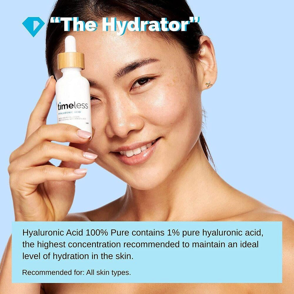 Timeless Hyaluronic Acid Serum for Hydrating Skin Anti-Aging 60ml